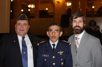 Emmons with attendees of the Messenger of Peace Award ceremony